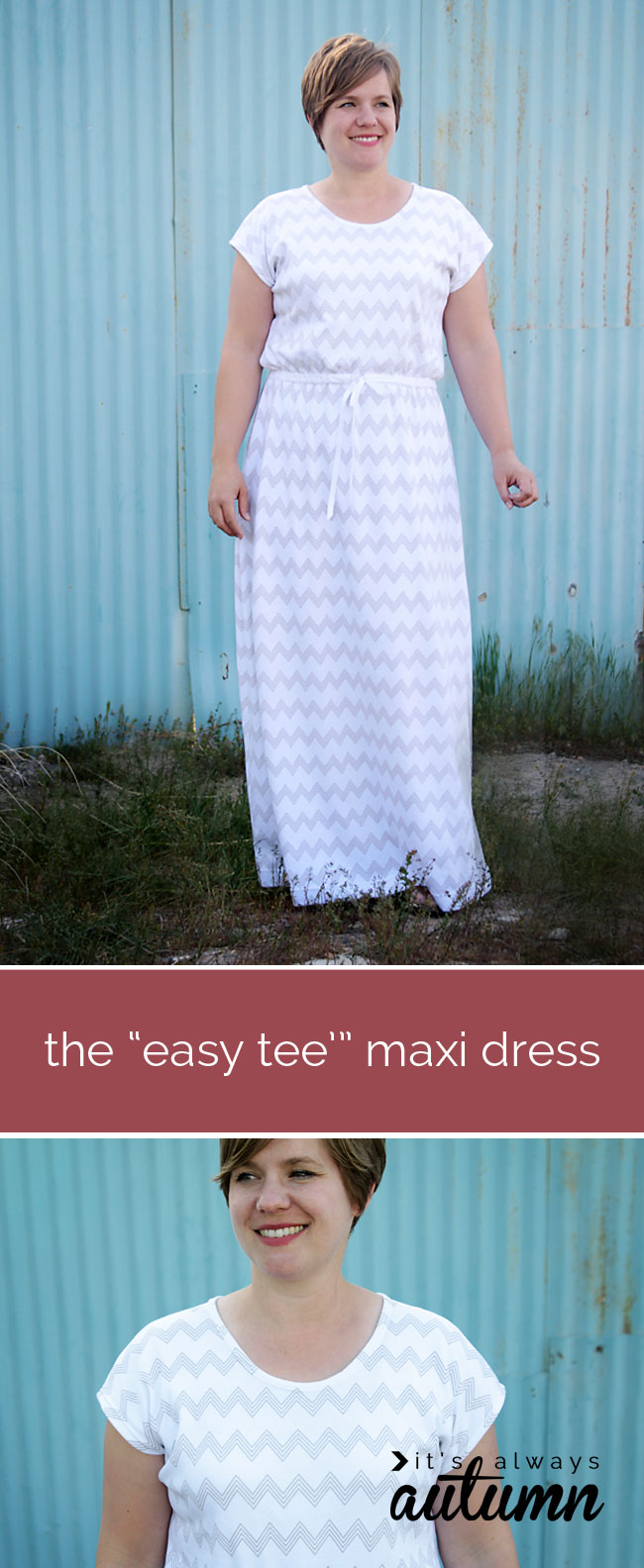how to sew a comfy maxi dress without a pattern
