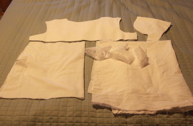 white blouse pattern pieces