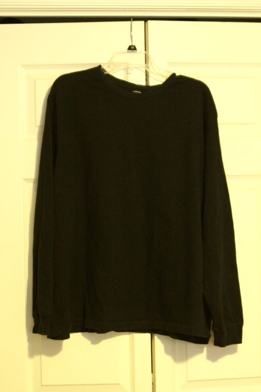 Adult size long sleeve shirt on a hanger