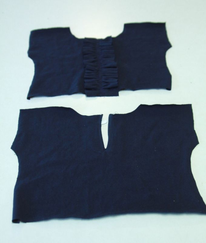 blue baby dress front and back