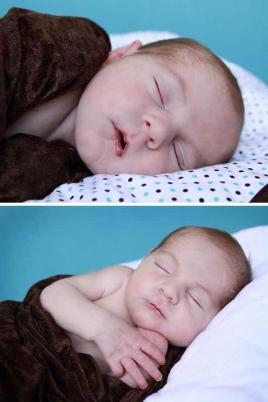 how to take newborn photos at home {DIY baby photoshoot}