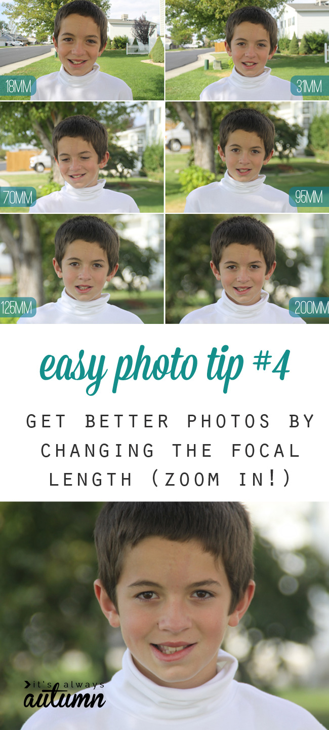 Photos showing how focal length affects the picture