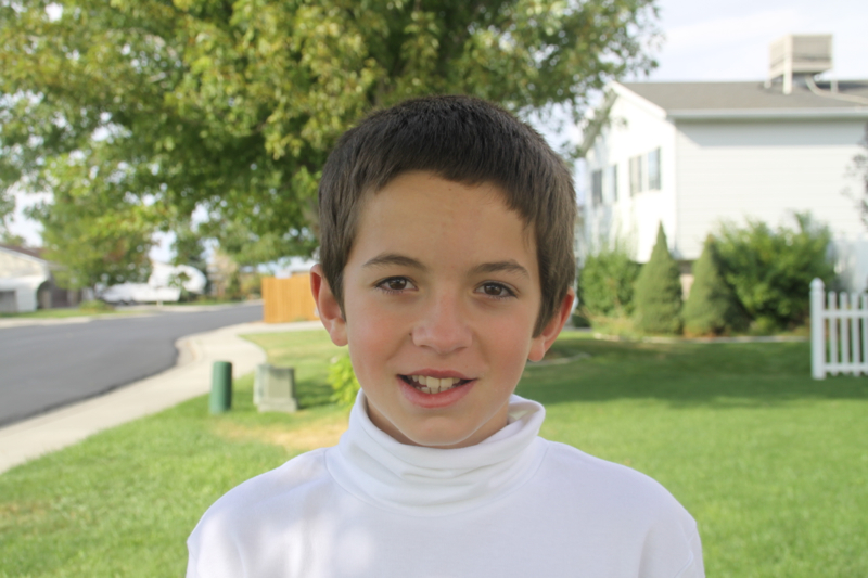 Photo of a boy at 31mm focal length