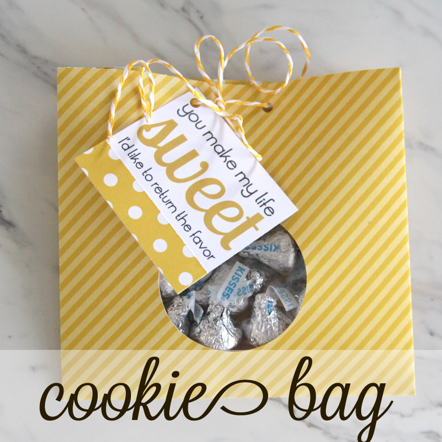 Cookie bag made from paper