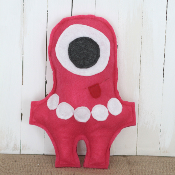 DIY felt monster toy