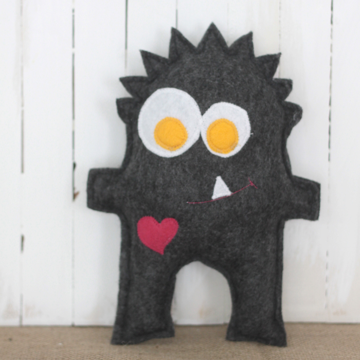 DIY felt monster toy