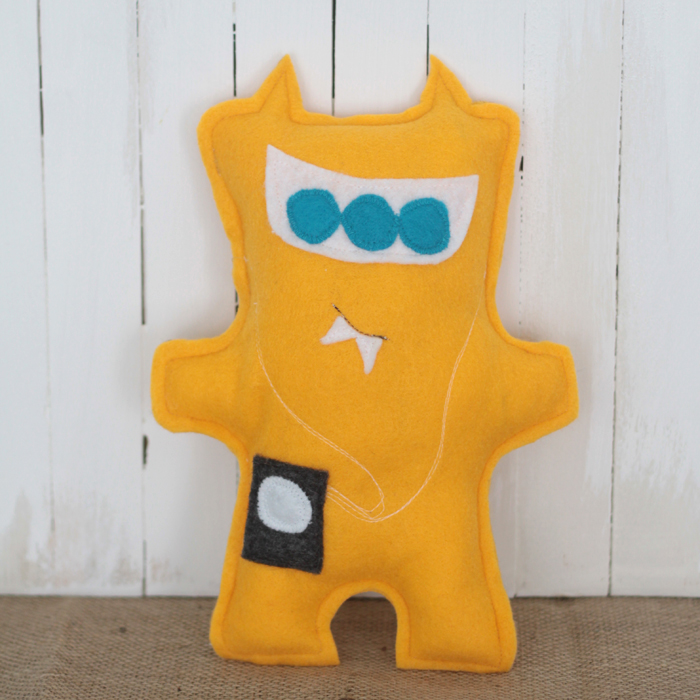 DIY felt monster toy