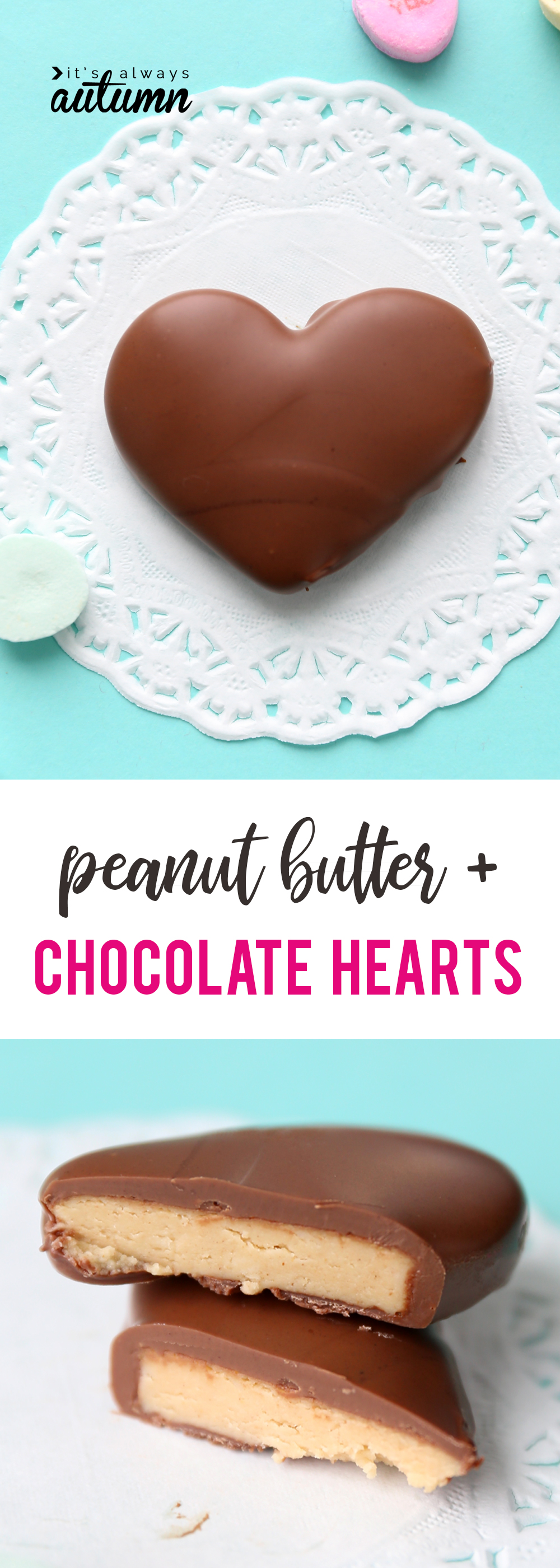 Homemade Chocolate Candy Hearts