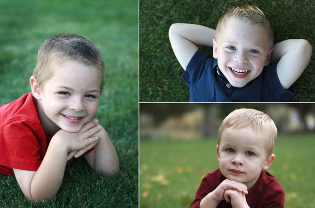 Pictures of little boys smiling for the camera