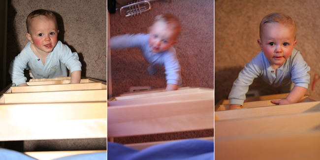 comparison photos of different lighting and flash conditions