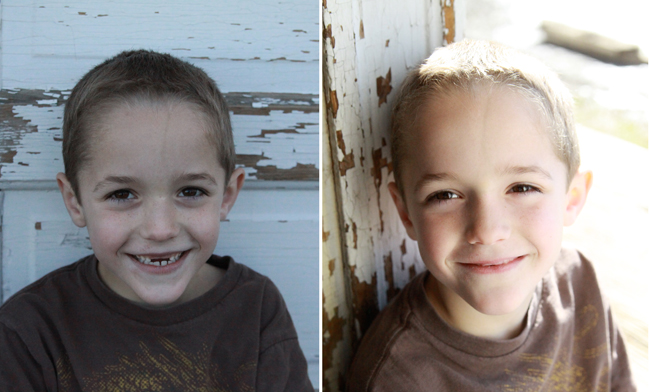 photo of a boy that is dark with blue/grey coloring; nicely lit photo of boy with warm side light