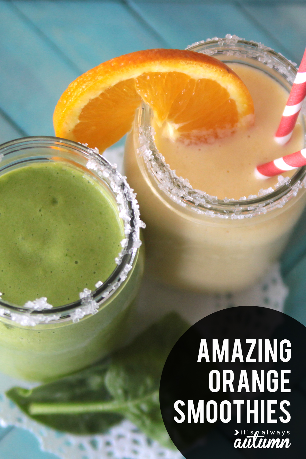 Amazing orange smoothie recipes. Plus how to free oranges for smoothies - the easy way!