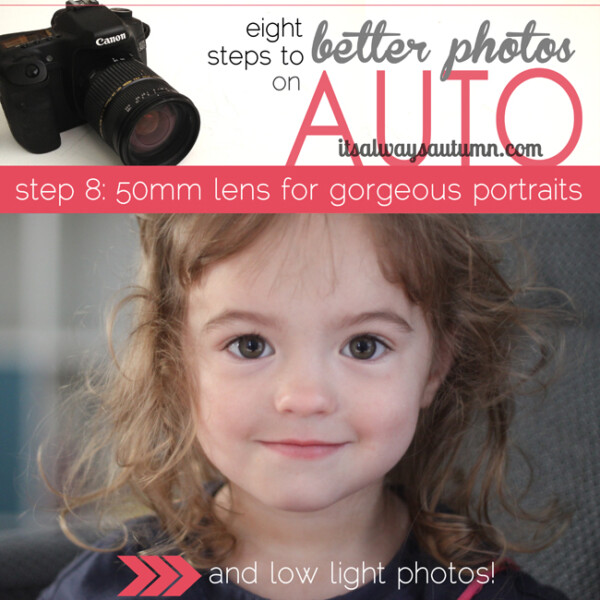 A little girl looking at the camera; eight steps to better photos, 50mm lens for gorgeous portraits