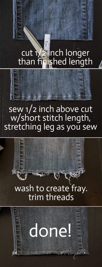 three methods for turning jeans into shorts in 20 minutes or less - It ...