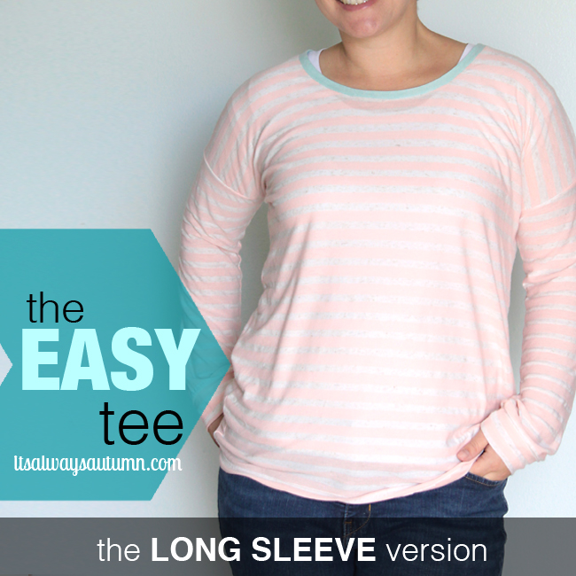 the easy tee long sleeve version