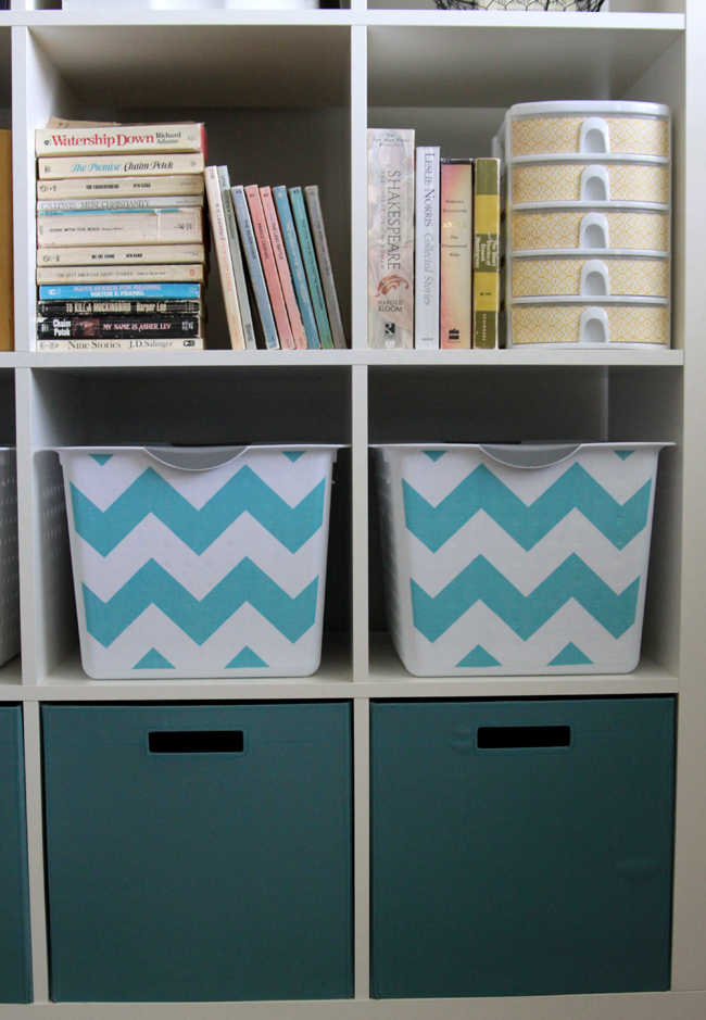 Get Organized With Easy Diy Fabric Covered Storage Bins It S