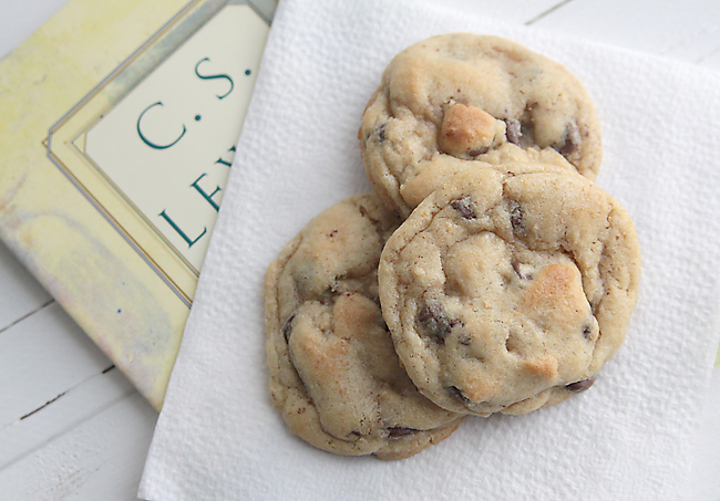 chewy cakey chocolate chip cookies