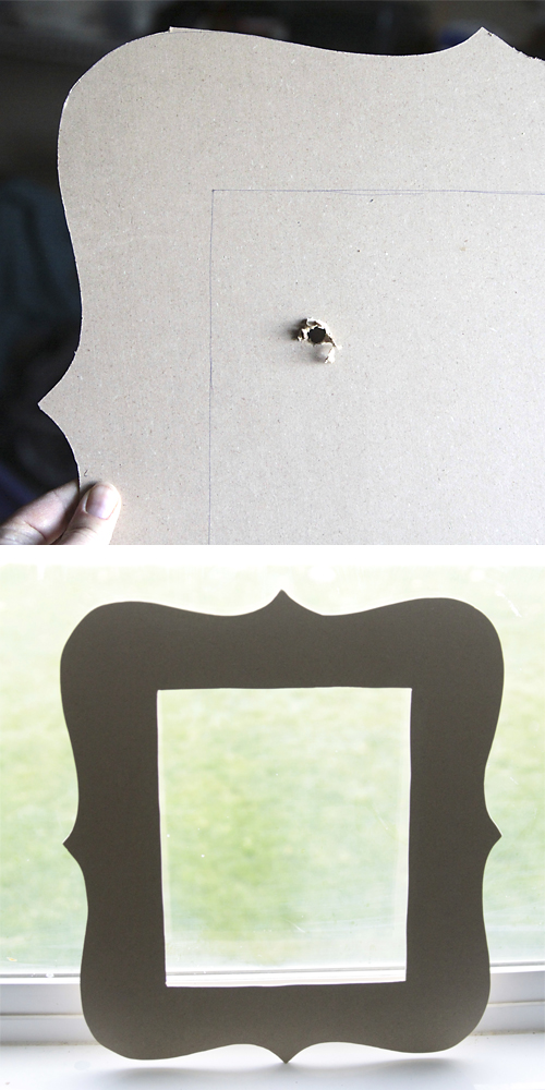 easy DIY cutout photo frame tutorial & template It's Always Autumn