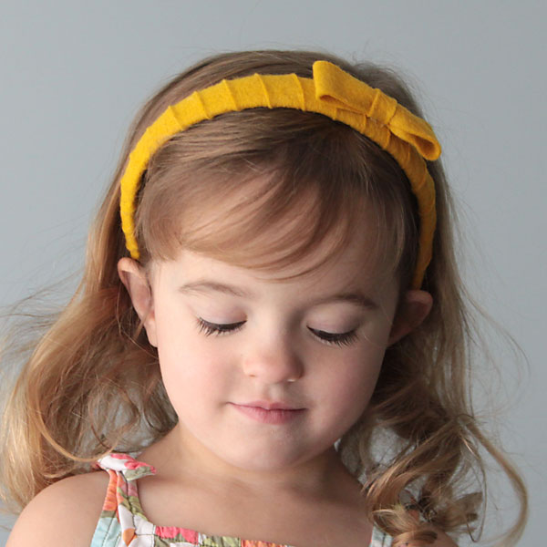 easy DIY felt wrapped headband It's Always Autumn