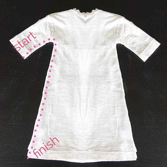 homemade sewn nightgown for 