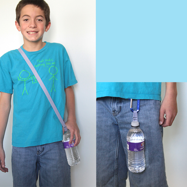 DIY water bottle holder strap