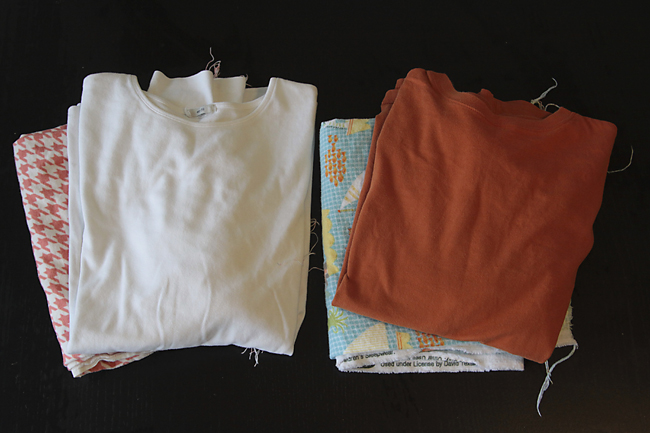 t-shirts and flannel fabric