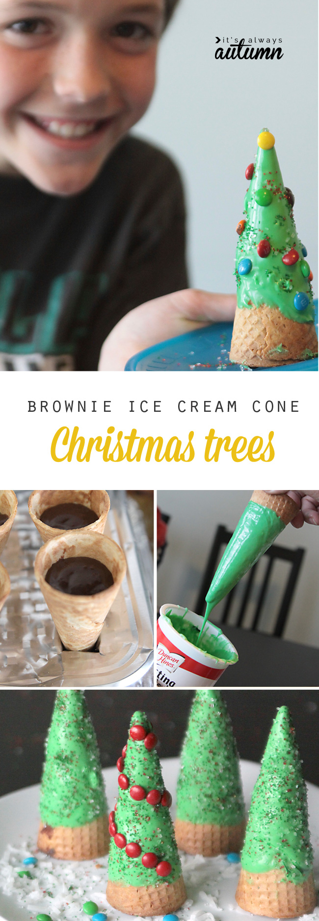 brownie stuffed Christmas trees & a giveaway! - It's Always Autumn
