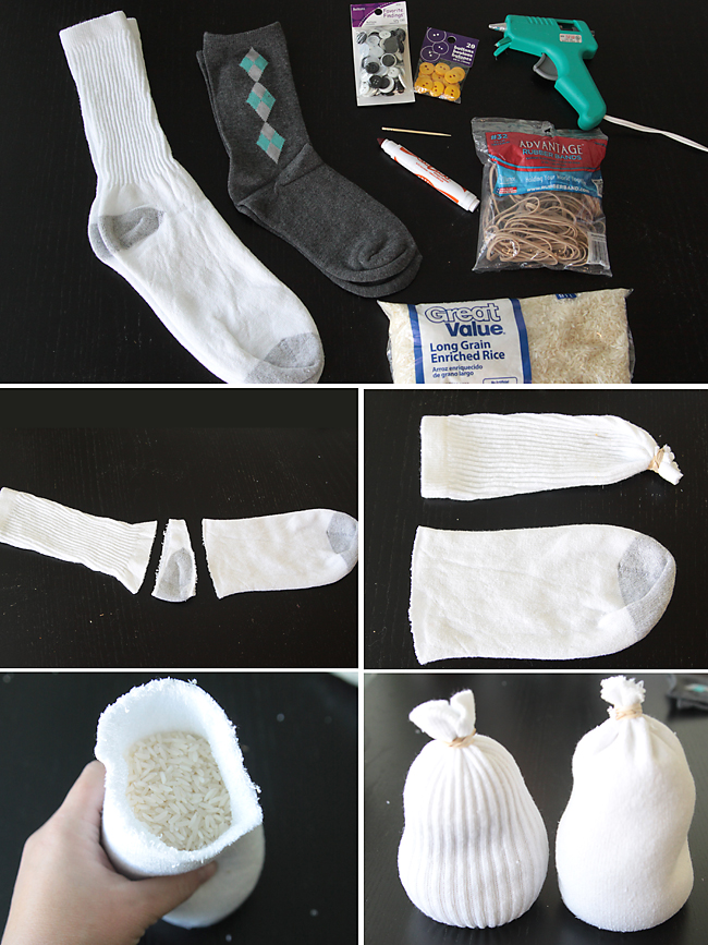 A Holiday Craft Tradition: Easy Sock Snowmen - It's Always Autumn
