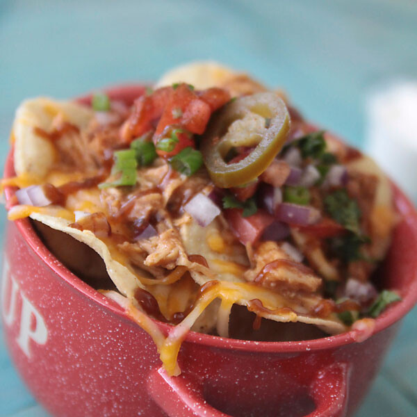 barbecue chicken nachos