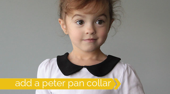 how to add a peter pan collar to a t-shirt