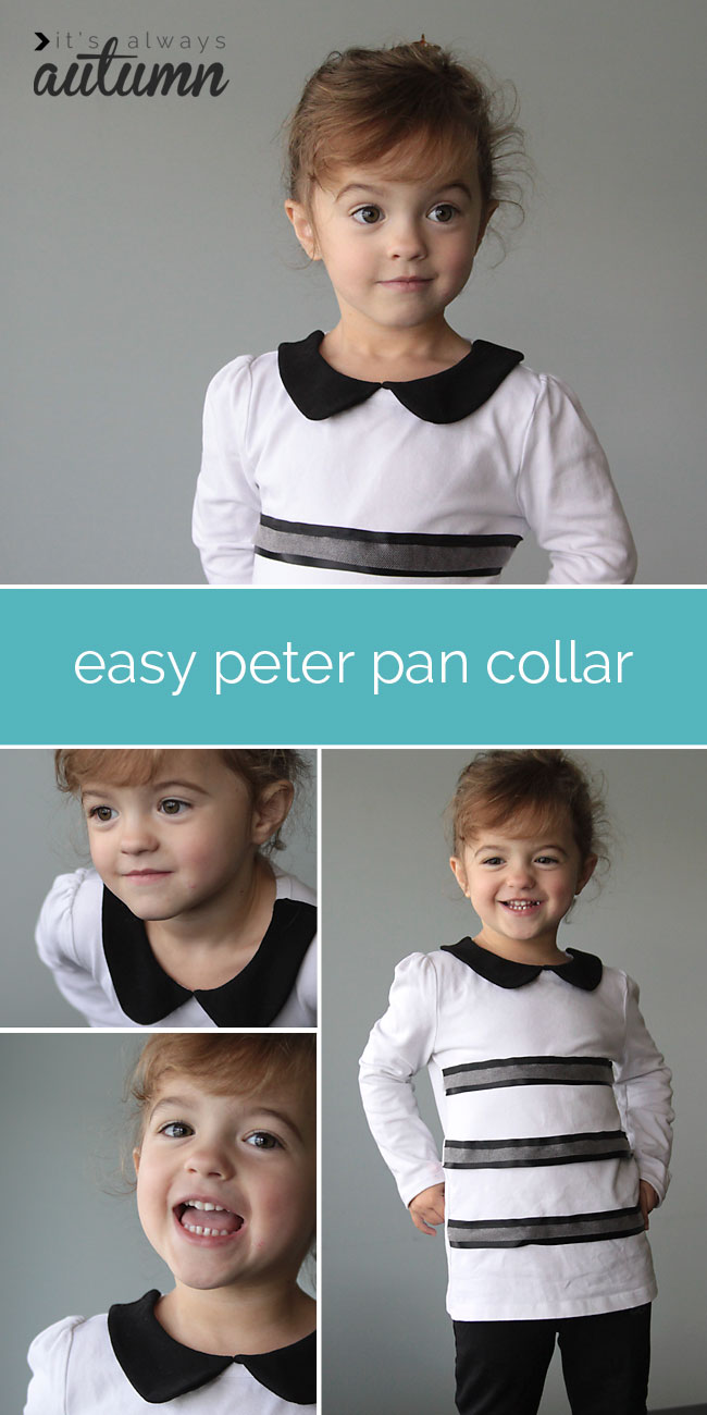 easy peter pan collar sewing tutorial