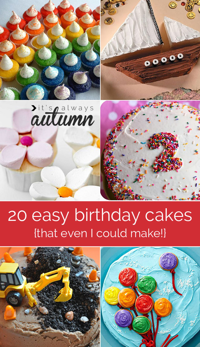 Easy kids birthday cakes