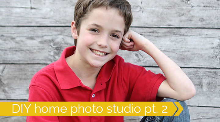 how to set up a DIY home photography studio for great photos of your kids at home