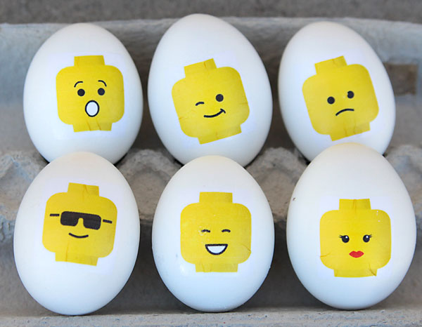 looking for a unique and easy alternative to dying eggs? Try this fun, easy technique for making LEGO mini fig Easter eggs