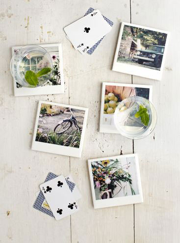 DIY photo coasters gift