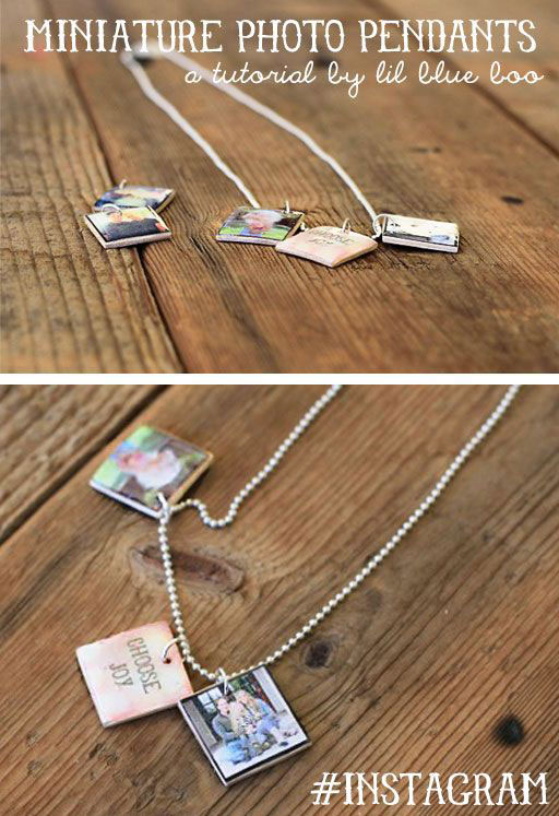 photo gifts: DIY photo pendants