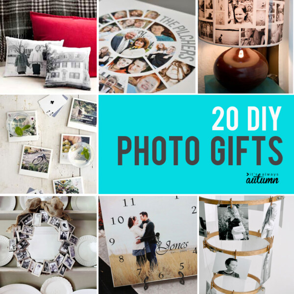 20 gorgeous DIY photo gifts. Click through for photo gift ideas for Mother's Day, Father's Day, grandparents, and more.
