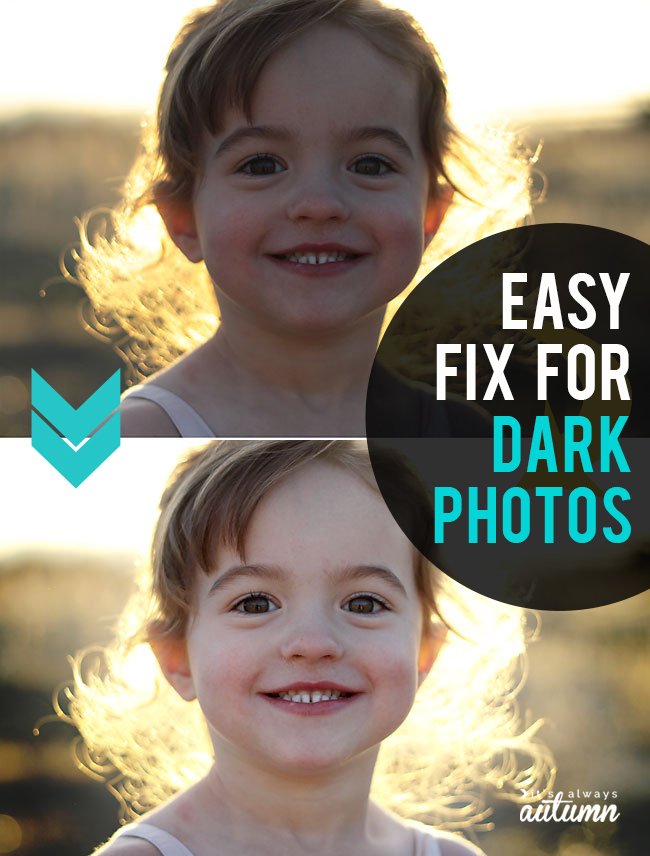 How to fix dark photos! Easy photo editing tips for brightening underexposed photos.
