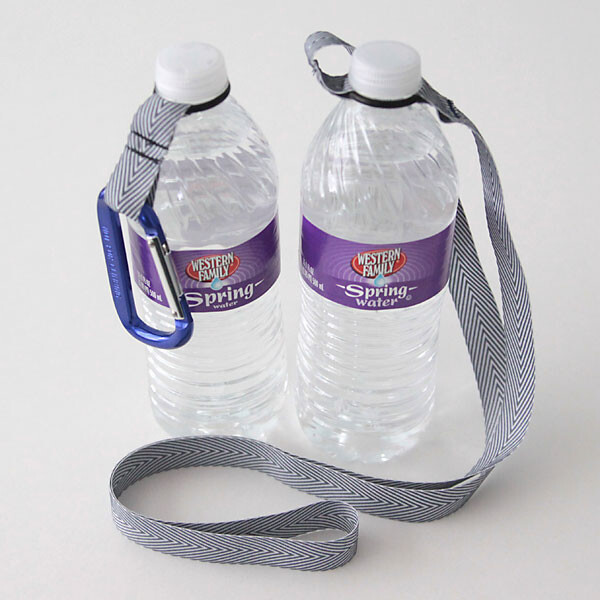 Water bottles with O-ring holders