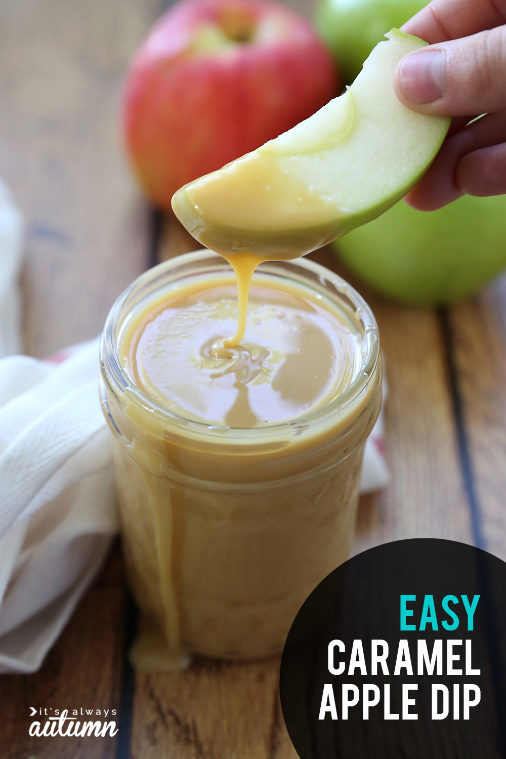 Learn how to make amazing caramel apple dip with just one ingredient! 