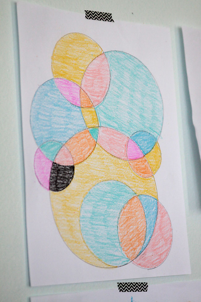 circle drawings are fun for kids to color, and an easy activity to keep them busy!