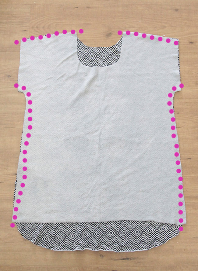 how to sew an easy women's tee shirt with cuffed sleeves tutorial