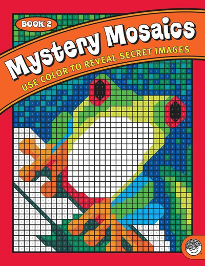 Mystery mosiacs coloring book
