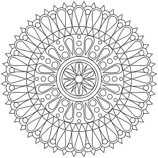 printable mandala coloring page