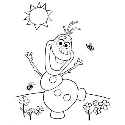 Olaf coloring printable