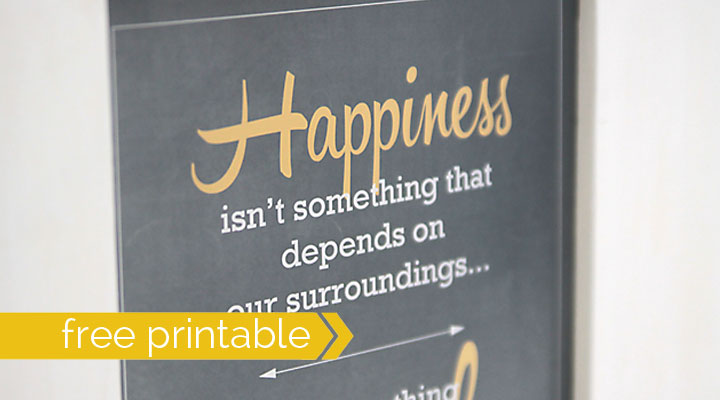 Free quote printable of Corrie Ten Boom quote about happiness