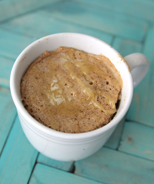 how to make a single serving whole wheat muffin in the microwave - fast, easy & healthy!