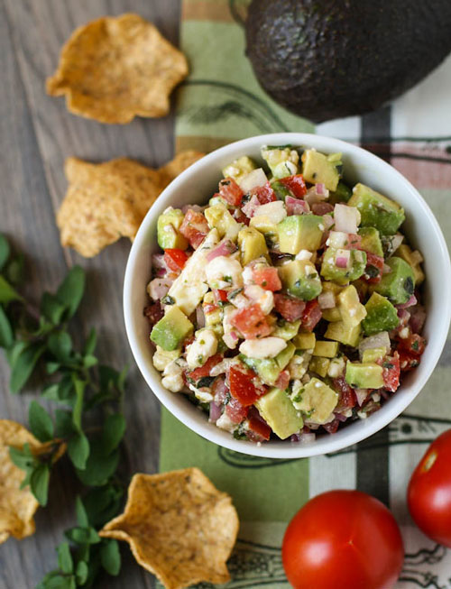 Avocado feta salsa