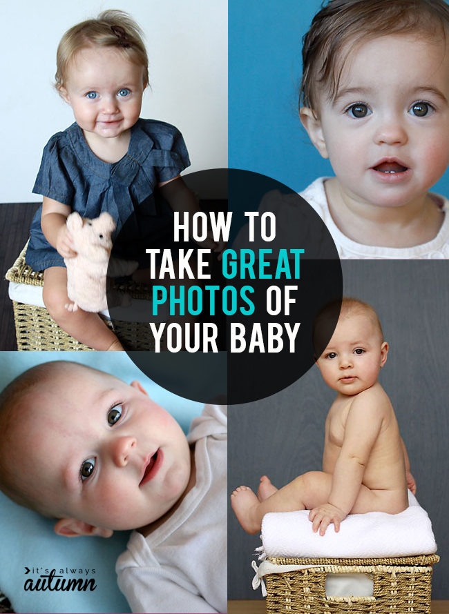 Learn how to take great photos of your baby! Baby photography tips and tricks.