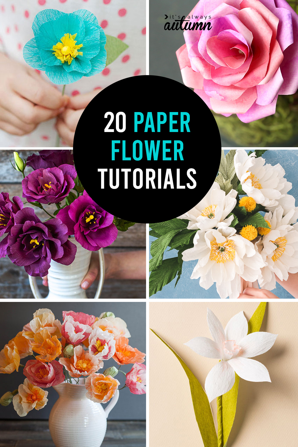 How to make paper flowers - 20 gorgeous DIY paper flower tutorials